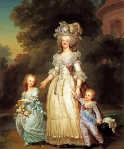 Marie Antoinette And Children paint by number