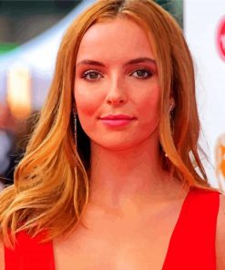 Actress Jodie Comer paint by number