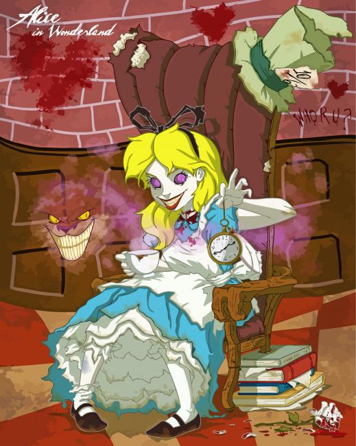 Disney Coloring By Numbers Alice In Wonderland With Frame Oil