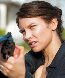 Maggie Greene Warrior paint by number