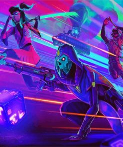 Video Game Fortnite Loading Screen paint by number