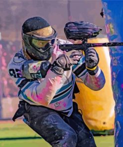 Cool Paintball paint by number