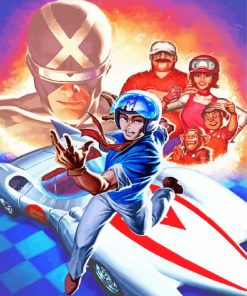 Speed Racer Art paint by number