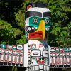 Totem Pole Canada paint by number