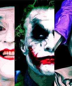 Jokers Faces paint by number