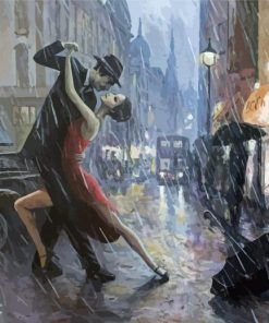 Life Is Dancing In The Rain paint by number