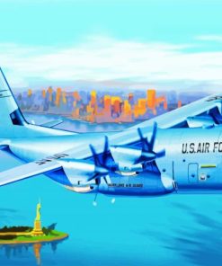 Lockheed Ac 130 Aircraft paint by number