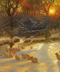 The Shortening Winters Day Is Near A Close Joseph Farquharson paint by number