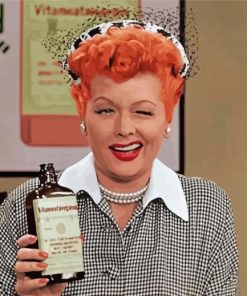 Lucy Lucille Ball paint by number