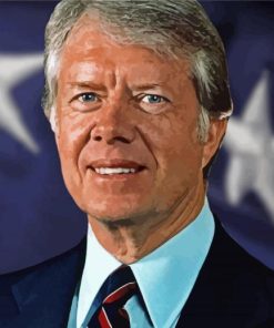 39th US President Jimmy Carter paint by number