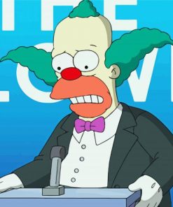 Krusty Clown Paint By Number