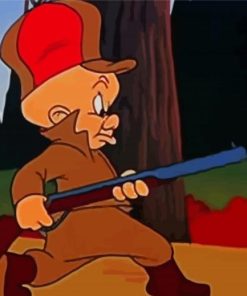 Looney Tunes Elmer Fudd paint by number
