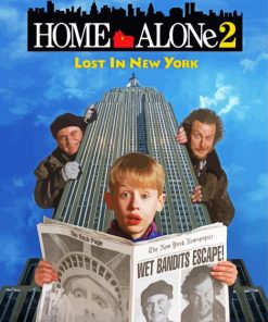 Lost In New York Home Alone Movie paint by number
