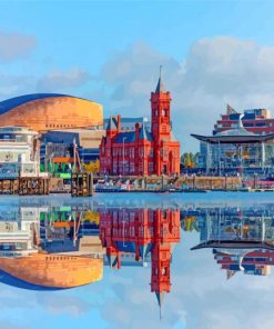 South Wales Reflection paint by number