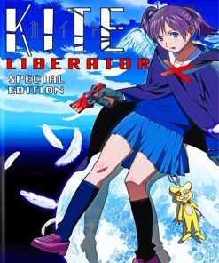 Anime Kite Liberator Poster paint by number