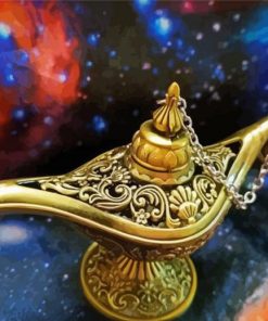 Cool Genie Lamp paint by number