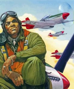 Tuskegee Airmen paint by number