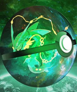 Pokemon Go Rayquaza paint by number
