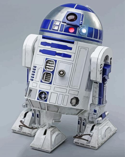 CreArt CreArt Paint by Numbers Star Wars R2D2 - Paint by numbers for adults