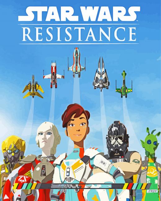 Star Wars Resistance Paint By Numbers - Paint By Numbers