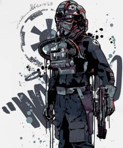 Tie Fighter Pilot paint by number