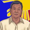 Aesthetic President Philippine Rodrigo Duterte Art paint by number