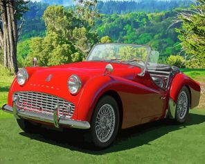 1958 Triumph TR3A Paint By Numbers