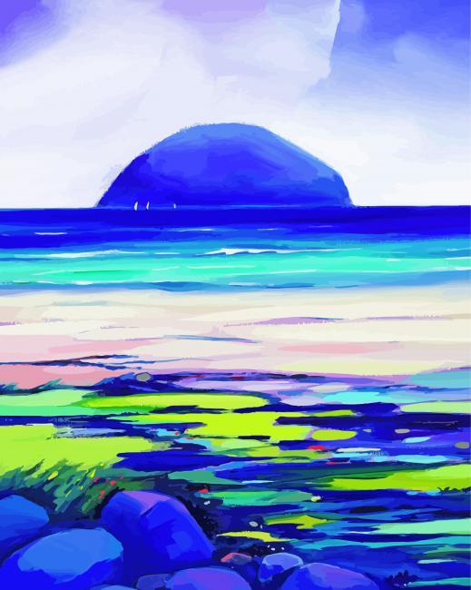 Ailsa Craig Island Art Paint By Numbers