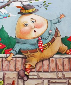 Cartoon Humpty Dumpty Paint By Numbers