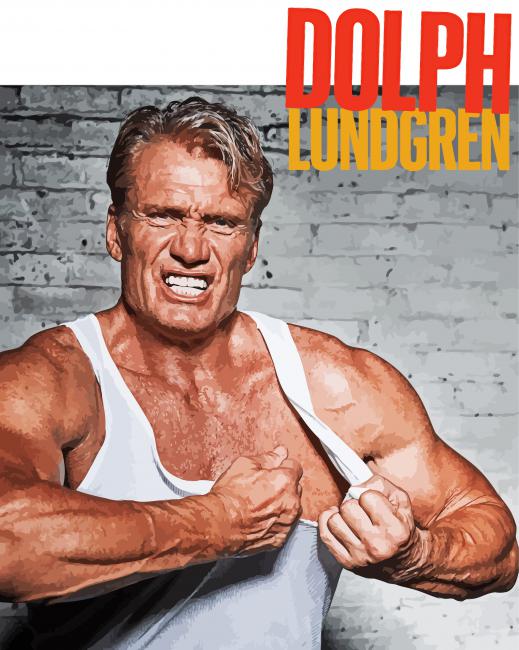 Dolph Lundgren Poster Paint By Numbers
