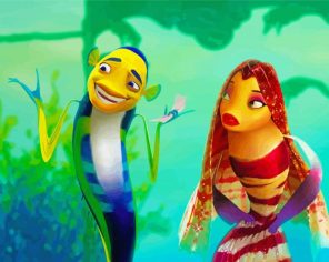 Shark Tale Characters Paint By Numbers