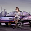 Aesthetic Anime Car Art Paint By Numbers