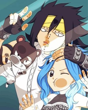 Gajeel Anime Paint By Numbers
