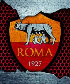 AS Football Club Roma Emblem Paint By Numbers