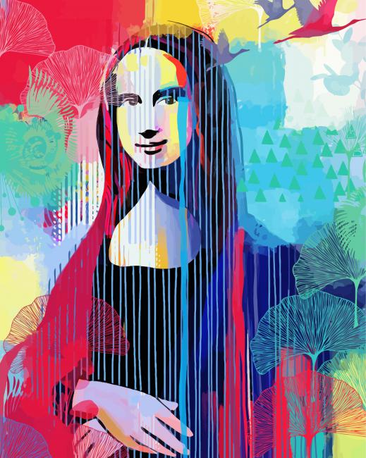 Abstract Mona Lisa Paint By Numbers