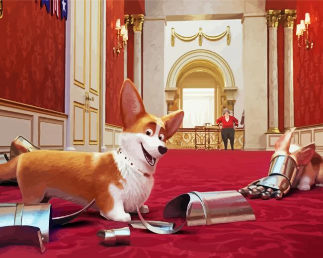 Aesthetic Royal Corgi Paint By Numbers