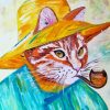 Aesthetic Van Gogh Cat Paint By Numbers