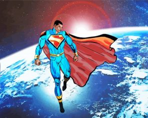 Black Superman Calvin Ellis Paint By Numbers