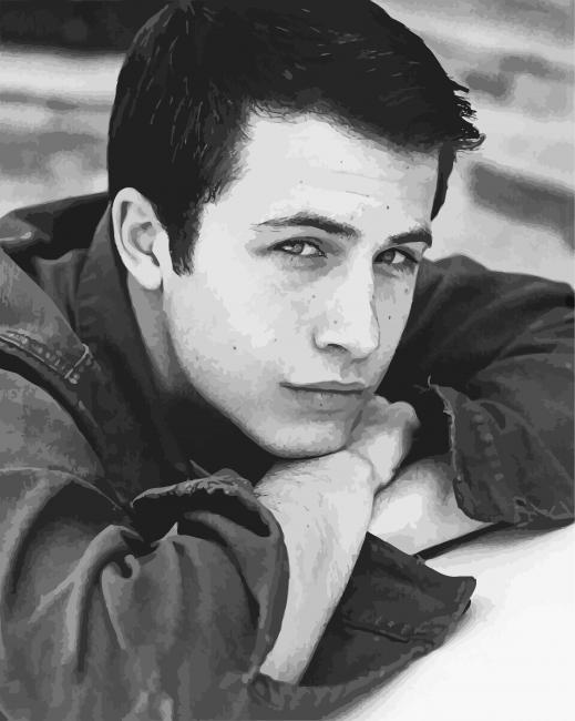 Black And White American Actor Dylan Minnette - Paint By Numbers