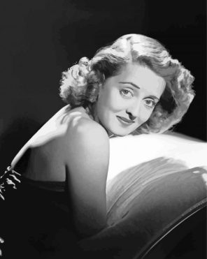 Black And White Bette Davis Paint By Numbers