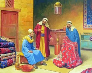 Carpet Sellers Arabian Scene Paint By Numbers