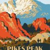 Colorado Pikes Peak Poster Paint By Numbers