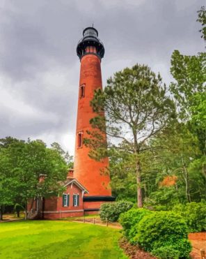 Currituck Beach Lighthouse North Carolina Paint By Numbers
