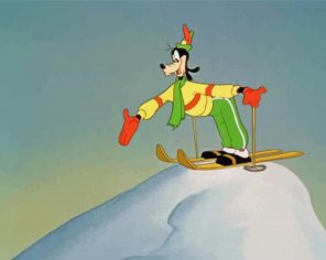 Disney Goofy Skating Paint By Numbers