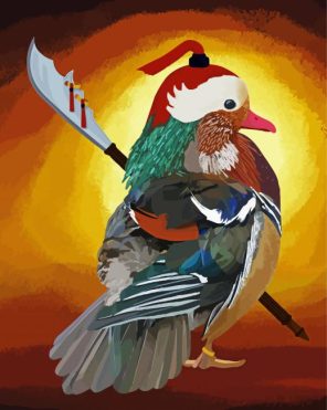 Duck Warrior Art Paint By Numbers