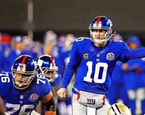 Eli Manning Football Player Paint By Numbers