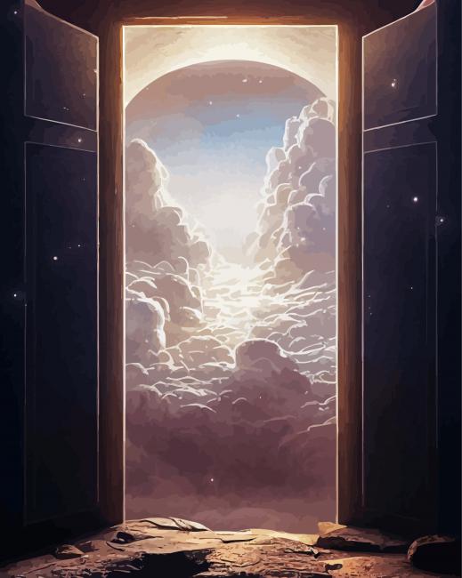 Fantasy Heaven Door Paint By Numbers