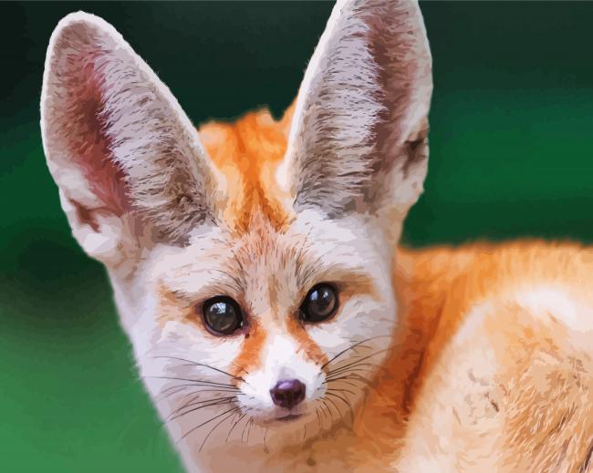 Fennec Fox Face Paint By Numbers