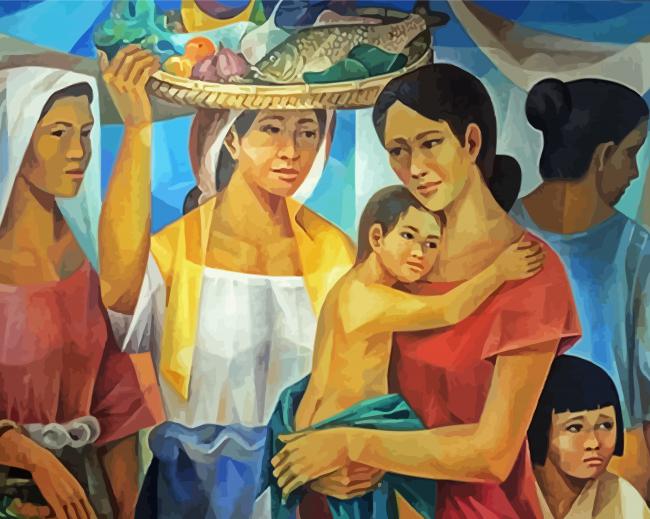 Filipina Women Paint By Numbers