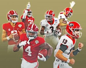 Georgia Bulldogs Football Paint By Numbers